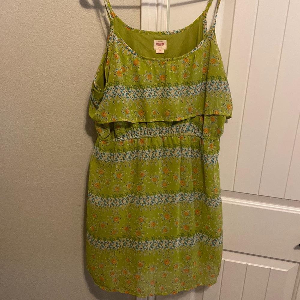 XL Mossimo Green Floral Dress